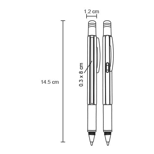 Bolígrafo con dos puntas
