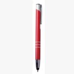 Bolígrafo metálico con goma touch-3