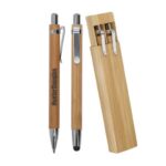 Bolígrafo y lapicero de bambú. Incluye