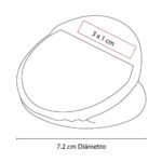 HL 6500 R clip porta notas carvi color rojo 3