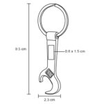 Llavero metálico en forma de llave