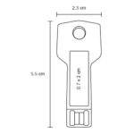 Memoria USB metálica en forma de llave.-6