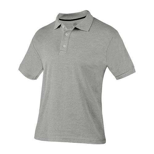 PLY 009 G-CH playera polo lutry gris talla chica