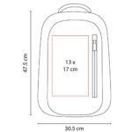 SIN 907 G mochila monaco color gris 3