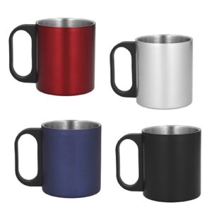Taza de acero inoxidable acabado mate y
