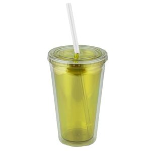 Vaso de doble pared de plástico con-7